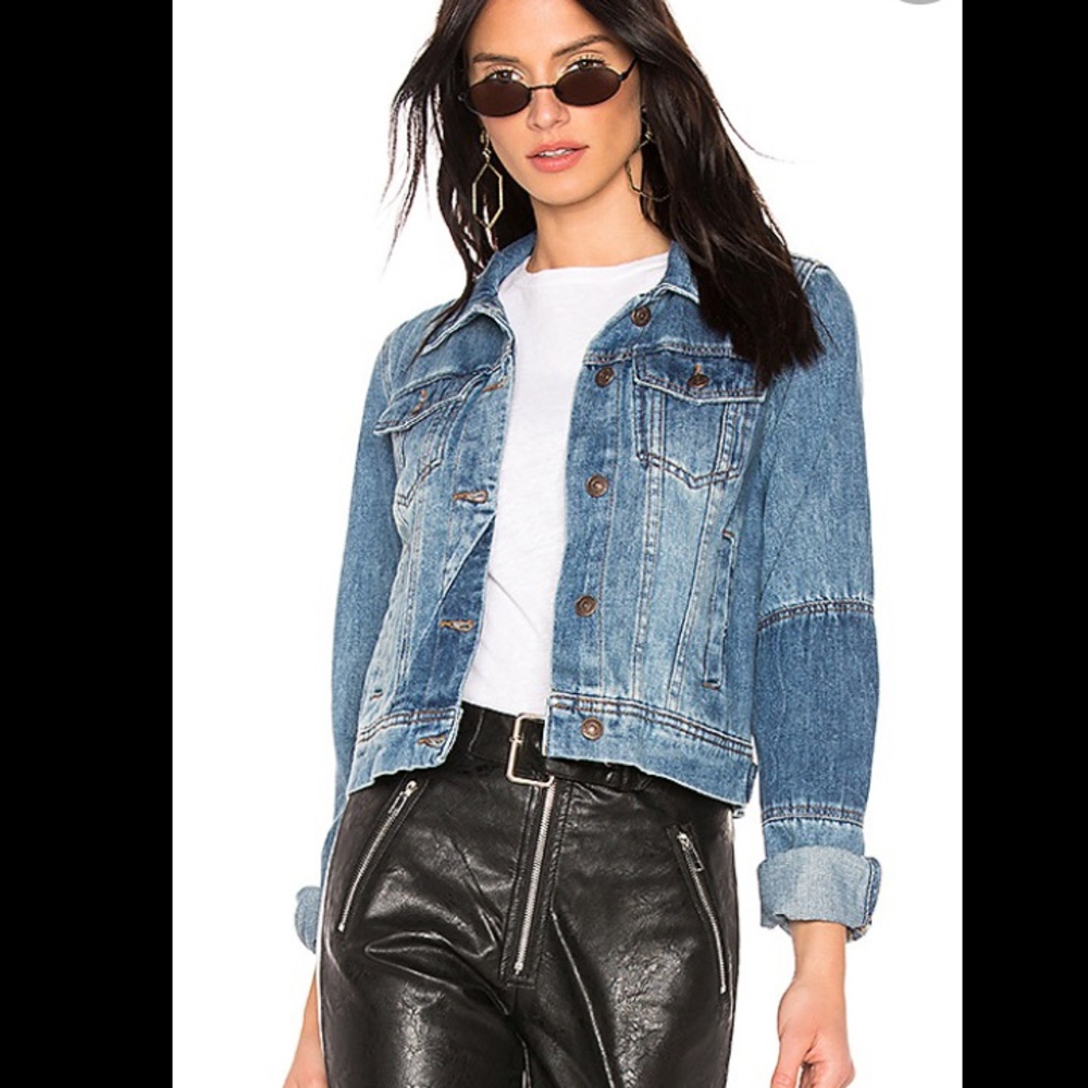 FREE PEOPLE Rumors Denim Jacket in Indigo